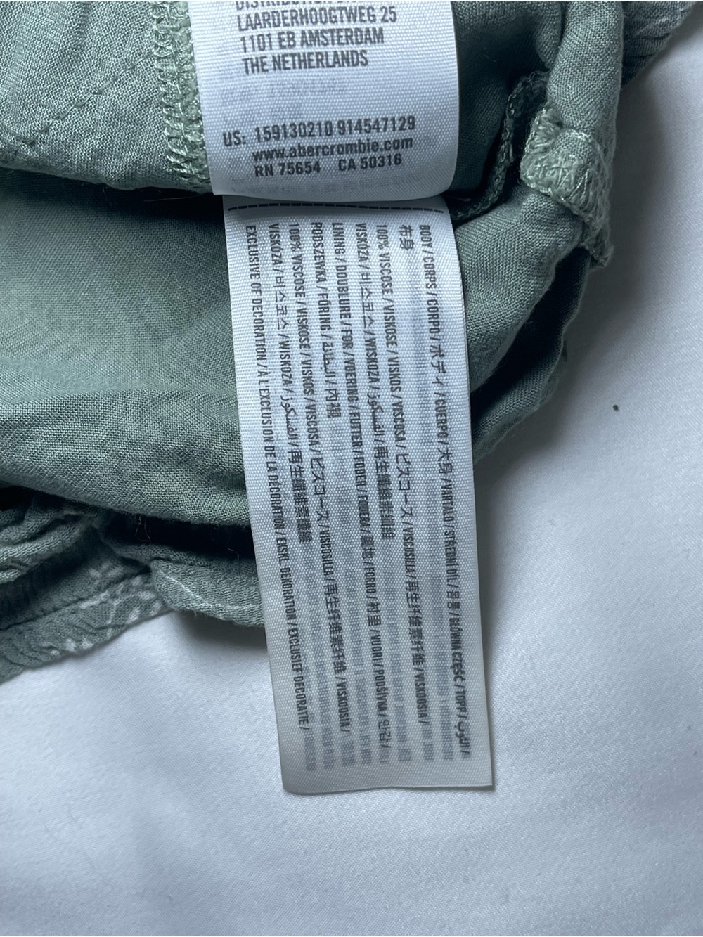 Abercrombie & Fitch Women's Sage Green Floral Flowy Mini Dress Size XS - Boho - Picture 6 of 9